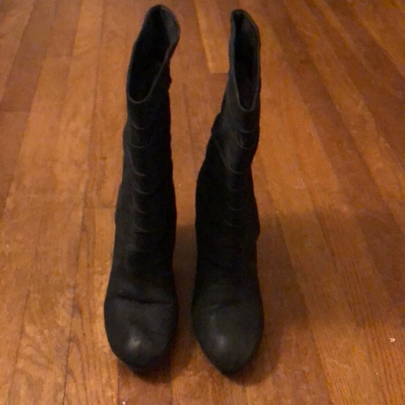 Vince Camuto black heeled boots - Picture 4 of 7